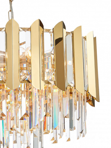 Каскадная люстра Natali Kovaltseva AMAZONE 81444/8C GOLD фото 3