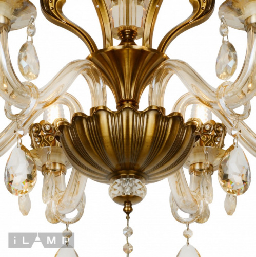 Подвесная люстра iLamp 61078-6 BR фото 5
