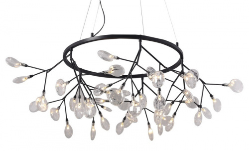 Подвесная люстра Crystal Lux EVITA SP45 D BLACK/TRANSPARENT фото 3