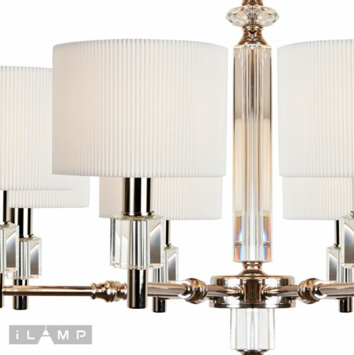 Подвесная люстра iLamp P2404-8 Nickel фото 4