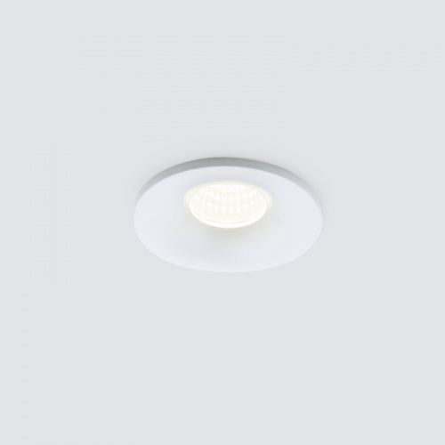 Встраиваемый светильник Elektrostandard 15270/LED 3W WH белый фото 3