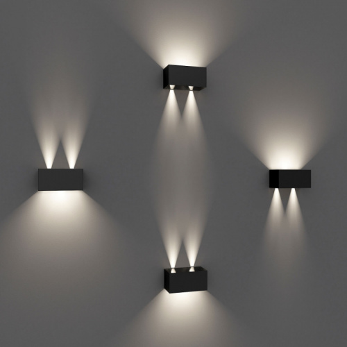 Светильник настенный Elektrostandard WINNER DOUBLE LED черный (35137/W) фото 10