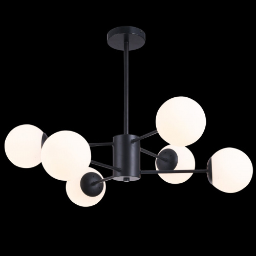 Люстра на штанге Natali Kovaltseva ALTO 75141/6C BLACK фото 3