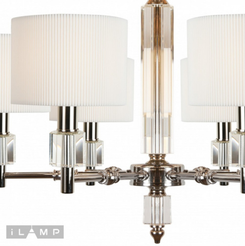 Подвесная люстра iLamp P2404-6 Nickel фото 4
