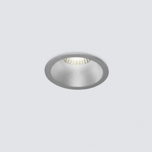Встраиваемый светильник Elektrostandard 15266/LED 7W 4200K SL серебро