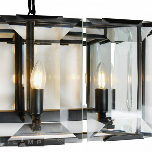 Подвесная люстра iLamp 6109L-100 BK фото 4