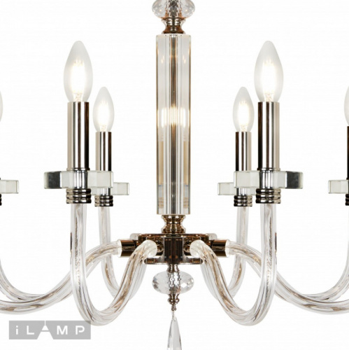 Подвесная люстра iLamp P9474-8 Nickel фото 4