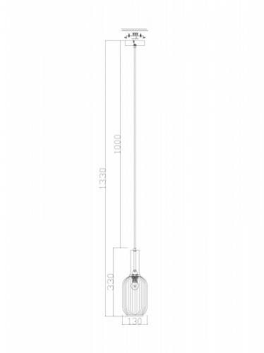 Подвесной светильник Freya FR8013PL-01AM фото 4