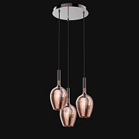 Подвесная люстра Italamp 3050/S3 metallizzato oro rosa/CDF