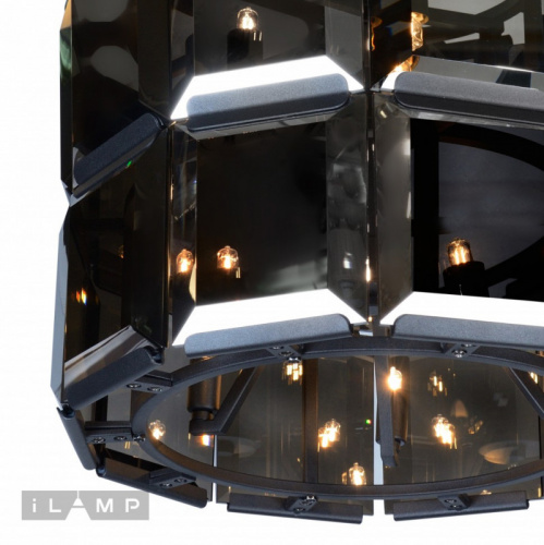 Подвесная люстра iLamp 10490-5+5P BK фото 4
