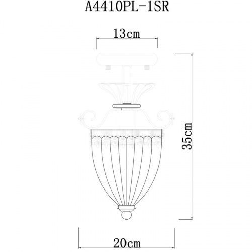 Люстра на штанге ARTE Lamp A4410PL-1SR фото 6