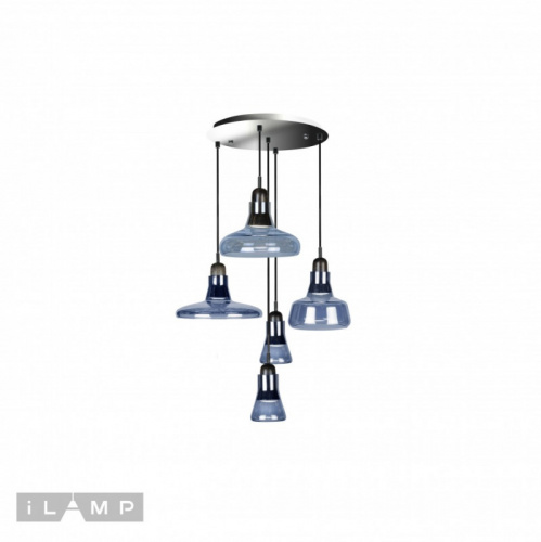 Подвесной светильник iLamp AP9006-5 BL фото 3