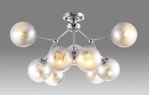Люстра на штанге Crystal Lux MEDEA PL9 CHROME фото 3