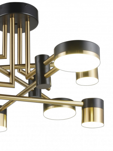Люстра на штанге Natali Kovaltseva LED LAMPS 81369 GOLD BLACK фото 4