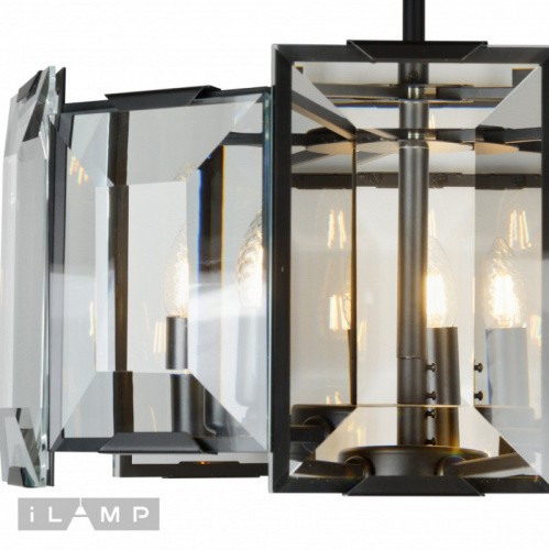 Подвесная люстра iLamp 6115-560BK фото 3