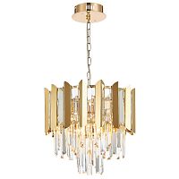 Каскадная люстра Natali Kovaltseva AMAZONE 81444/5C GOLD