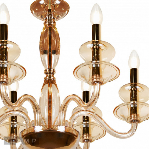 Подвесная люстра iLamp P9448-6 Gold фото 5