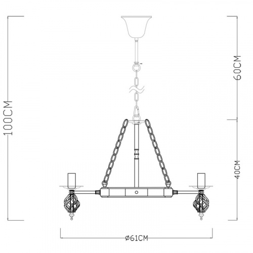 Подвесная люстра ARTE Lamp A4550LM-8CK фото 6