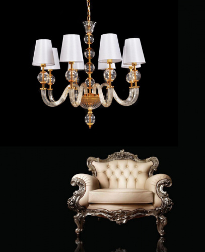 Подвесная люстра Lumina Deco LDP 5012-8 WT фото 3