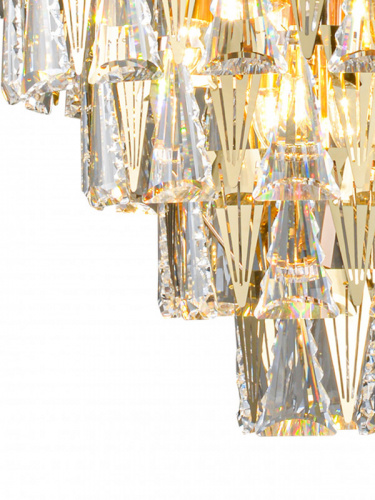 Каскадная люстра Natali Kovaltseva AMANDA II 81441/12C GOLD фото 4