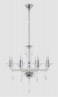 Подвесная люстра Crystal Lux MONICA SP8 CHROME/TRANSPARENT