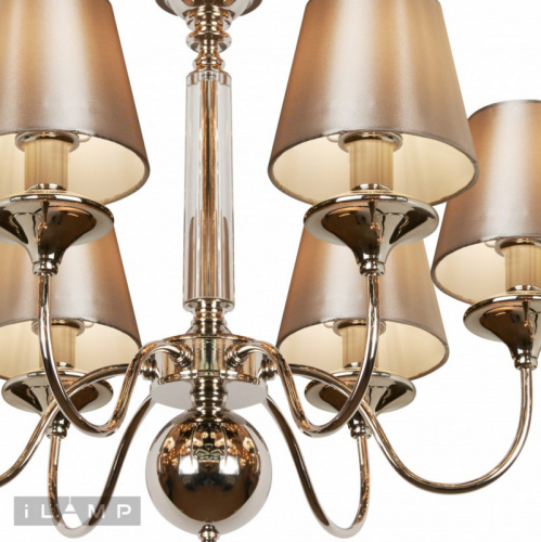 Подвесная люстра iLamp P2406-6 Nickel фото 5