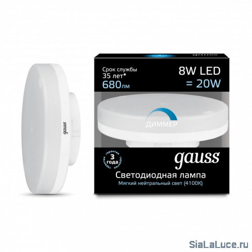 Светодиодная лампа Gauss 108408208-D