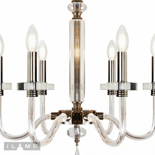 Подвесная люстра iLamp P9474-6 Nickel фото 5