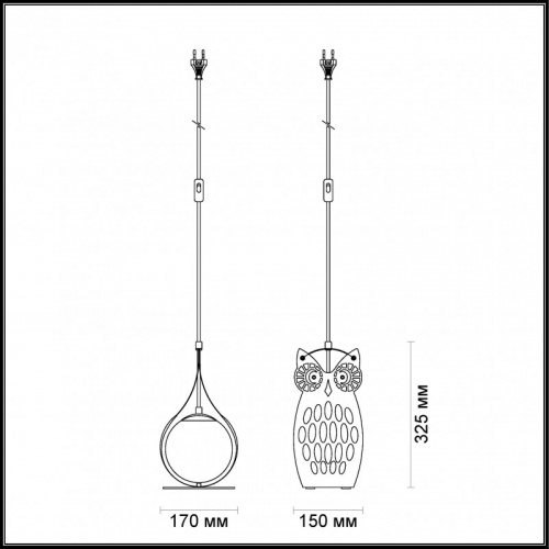 Детская настольная лампа Odeon Light 4006/1T