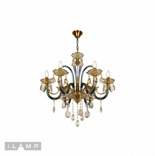 Подвесная люстра iLamp 61081-6 BR фото 3