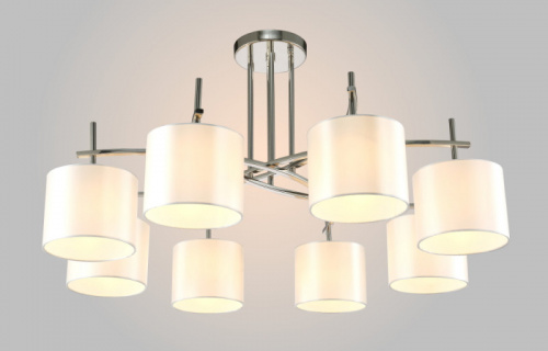 Люстра на штанге Crystal Lux SERGIO PL8 NICKEL фото 3