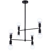 Люстра на штанге Natali Kovaltseva LOFT LUX 75129/8C BLACK