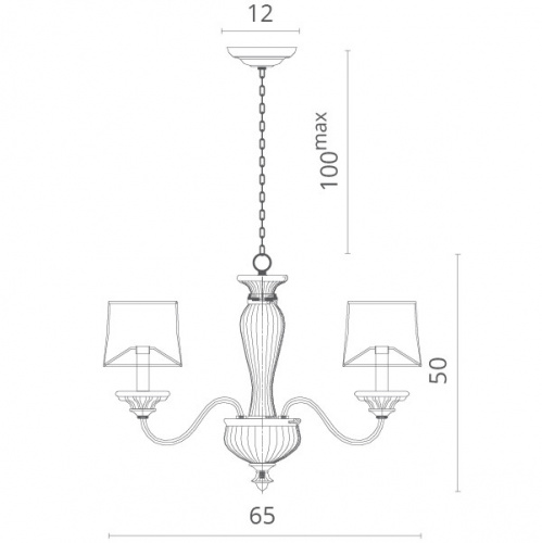 Подвесная люстра Divinare 1175/01 LM-5 фото 6