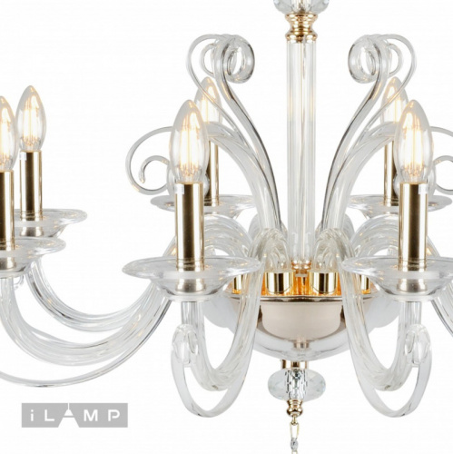 Подвесная люстра iLamp P9372-8 GD фото 5