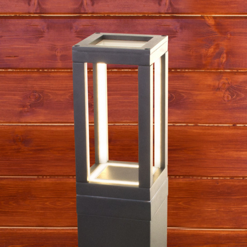 Садовый светильник Elektrostandard 1529 TECHNO LED серый фото 3