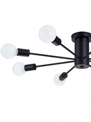 Люстра на штанге Natali Kovaltseva LOFT 75140/8C BLACK фото 3