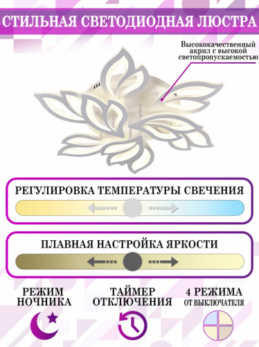 Накладная люстра Natali Kovaltseva LED LAMPS 81226 фото 4