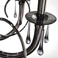 Подвесная люстра Italamp 543/8 nero/glass/CDF