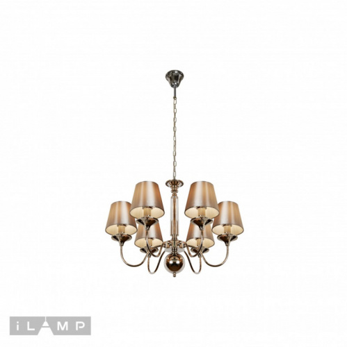 Подвесная люстра iLamp P2406-6 Nickel фото 3