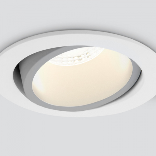 Встраиваемый светильник Elektrostandard 15267/LED 7W 4200K WH/SL белый/серебро фото 3