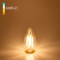 Светодиодная лампа Elektrostandard Свеча BLE2733 9W 3300K E27 (C35 прозрачный)