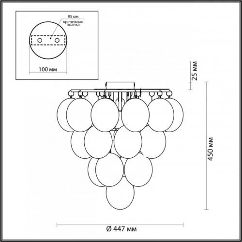 Накладной светильник Odeon Light 4797/6C
