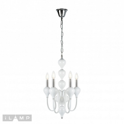 Подвесная люстра iLamp 88003-4 WH фото 3