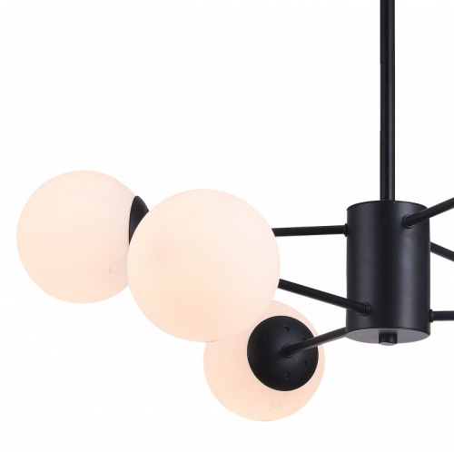 Люстра на штанге Natali Kovaltseva ALTO 75141/6C BLACK фото 4