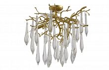 Люстра на штанге Crystal Lux REINA PL5 D600 GOLD PEARL